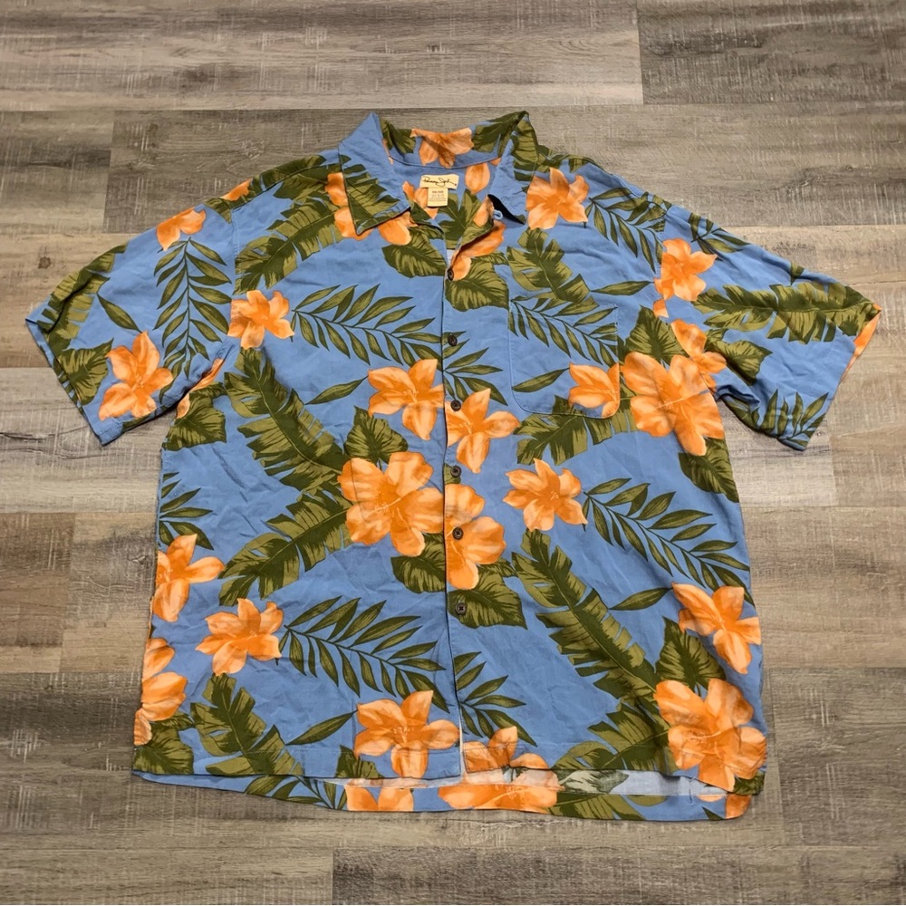 Panama Jack Mens XXL Floral Hawaiian Button Up Shirt 2X